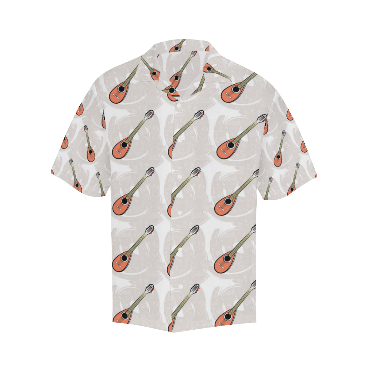 Mandolin Pattern Print Design 03 Men's Hawaiian Shirt