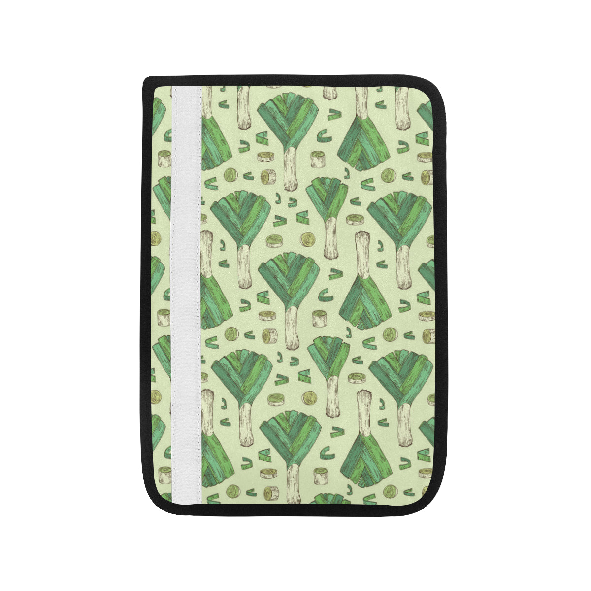 Leek Pattern Print Design 04 Car Seat Belt Cover