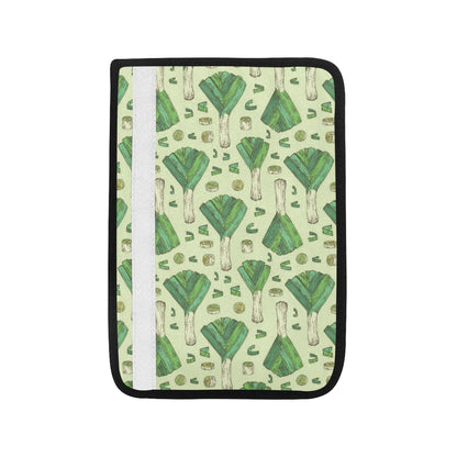 Leek Pattern Print Design 04 Car Seat Belt Cover