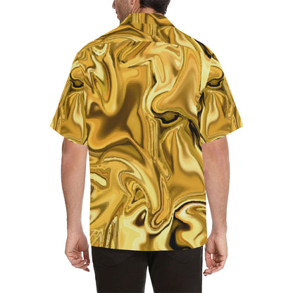 Liquid Pattern Print Design 03 Men's Hawaiian Shirt