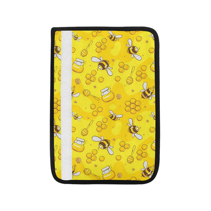 Bee Pattern Print Design BEE01 Car Seat Belt Cover
