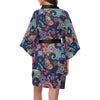 Paisley Boho Pattern Print Design A06 Women's Short Kimono