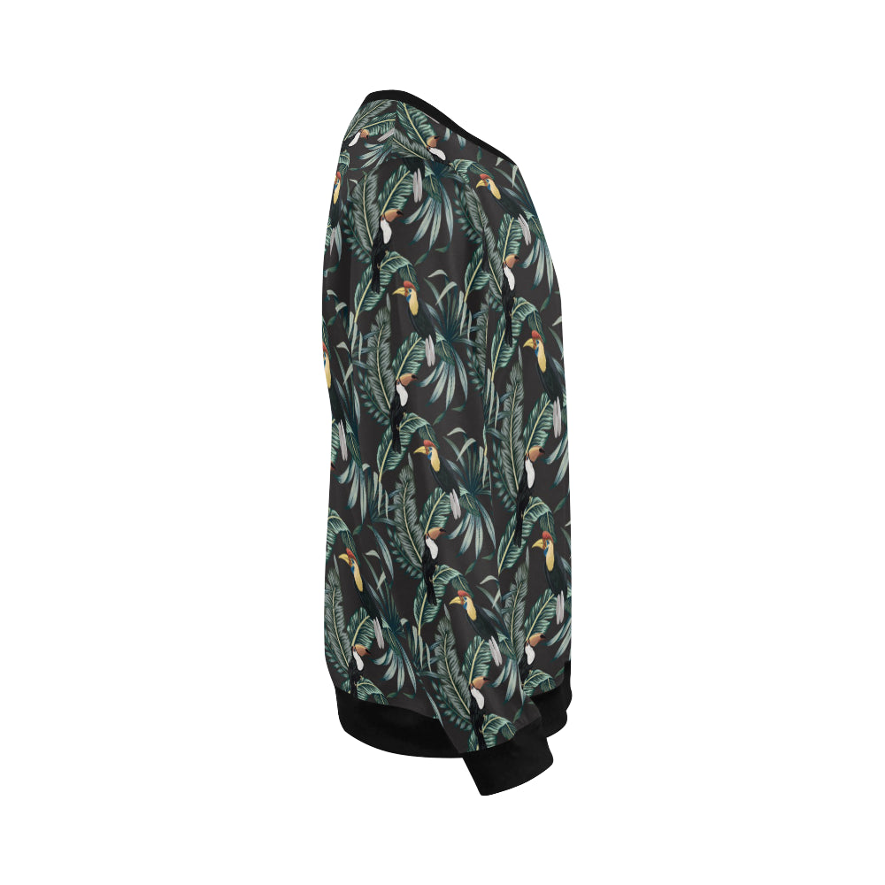 Rainforest Pattern Print Design RF06 Men Long Sleeve Sweatshirt