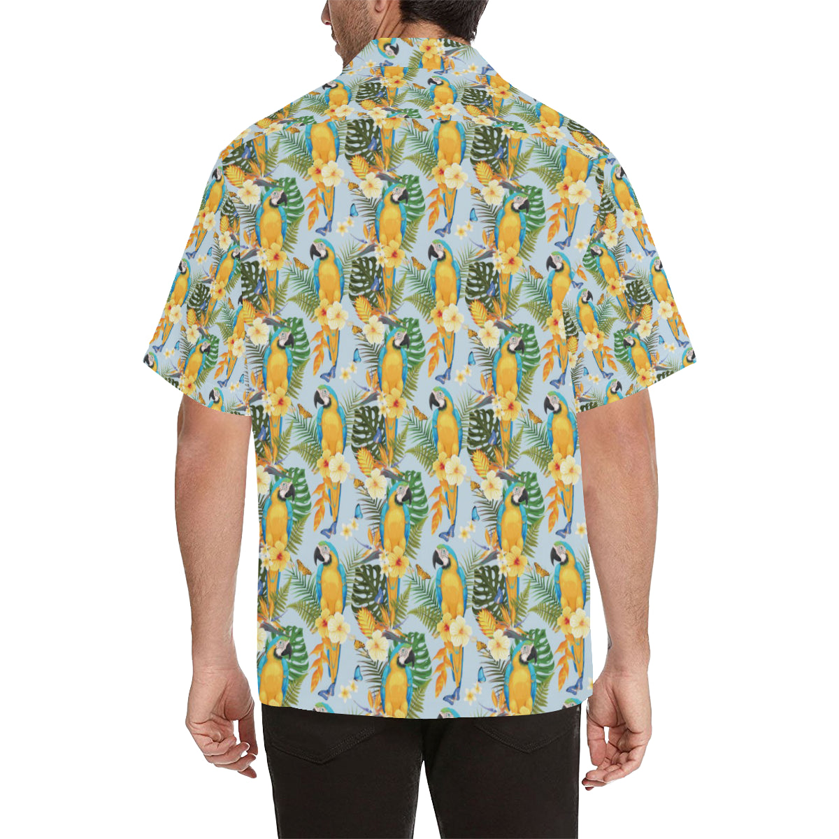 Parrot Pattern Print Design A04 Men's Hawaiian Shirt