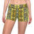 Polynesian Turtle Hawaiian Design Print Yoga Shorts