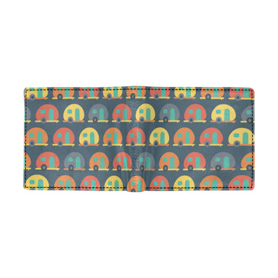 Camper Pattern Print Design 02 Men's ID Card Wallet