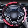Pink Elephant Pattern Steering Wheel Cover with Elastic Edge