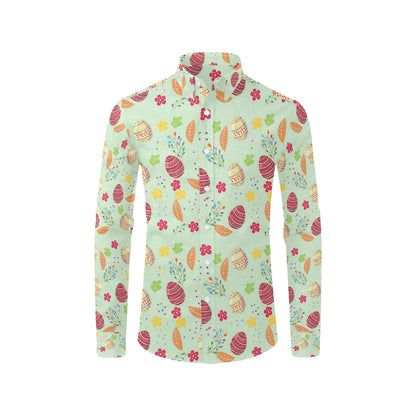 Easter Eggs Pattern Print Design RB07 Men's Long Sleeve Shirt