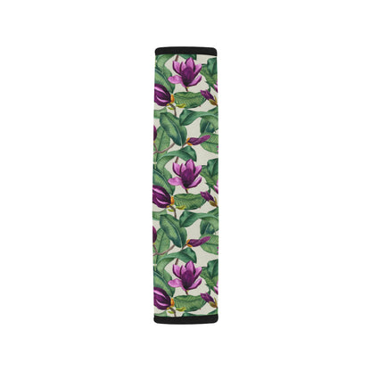 Magnolia Pattern Print Design MAG07 Car Seat Belt Cover