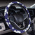 Hibiscus Pattern Print Design HB010 Steering Wheel Cover with Elastic Edge