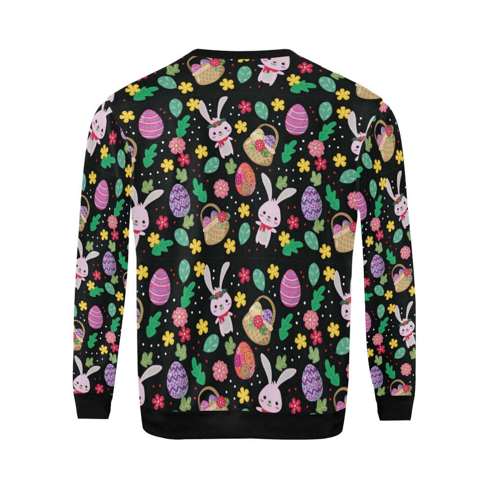 Easter Eggs Pattern Print Design RB05 Men Long Sleeve Sweatshirt