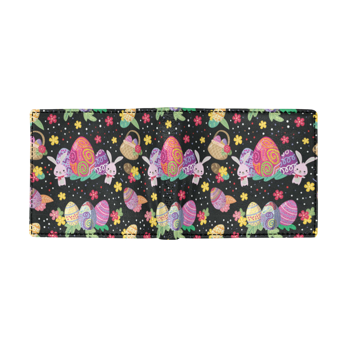 Easter Eggs Pattern Print Design RB06 Men's ID Card Wallet