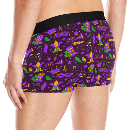Mardi Gras Pattern Print Design 08 Men's Boxer Briefs