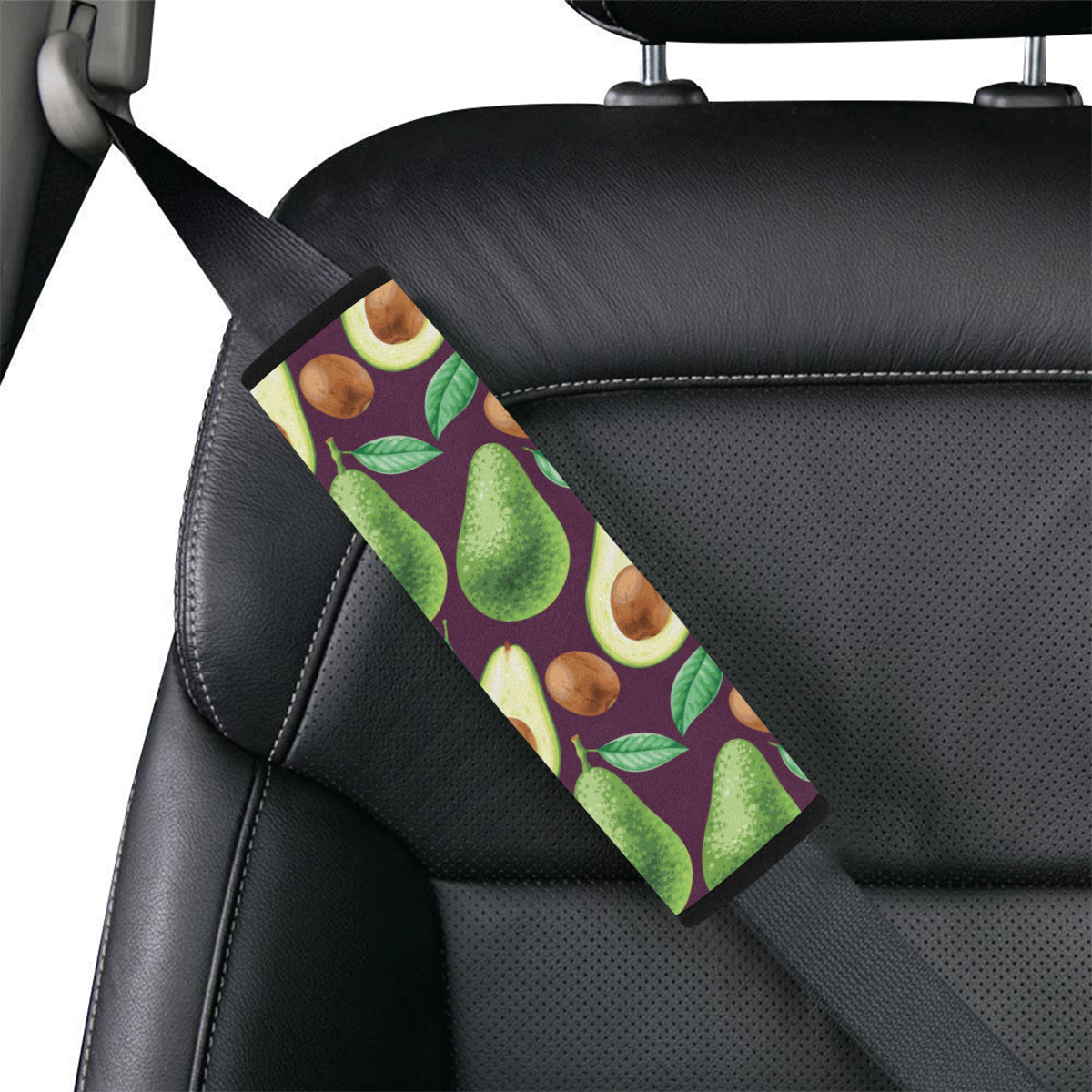 Avocado Pattern Print Design AC08 Car Seat Belt Cover