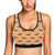 Dachshund Draw Print Pattern Sports Bra