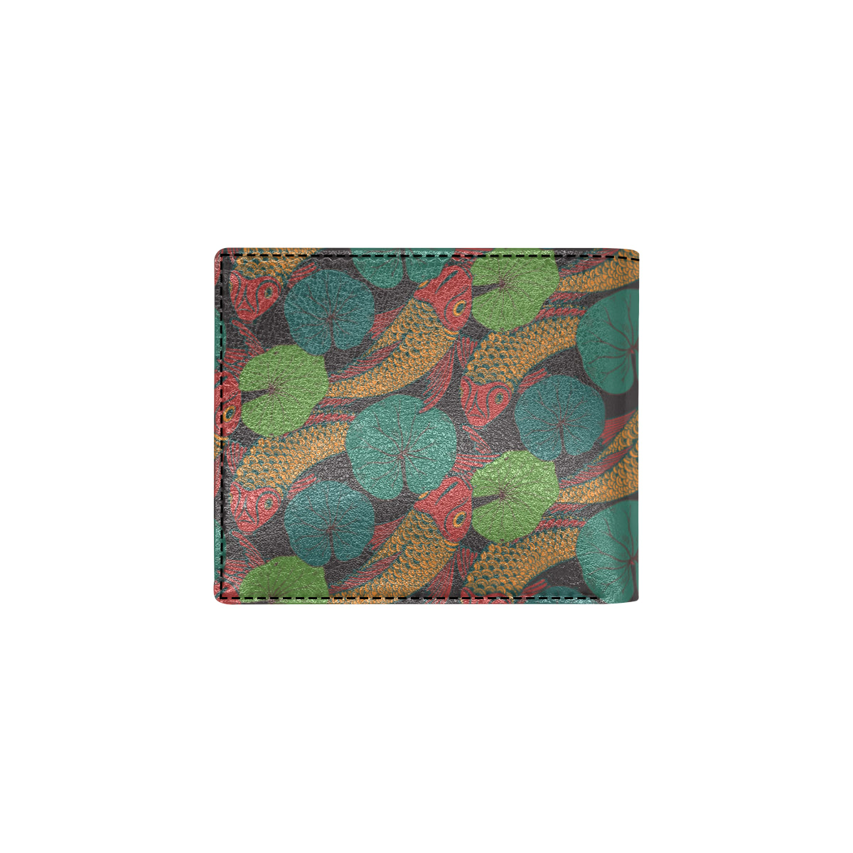 KOI Fish Pattern Print Design 01 Men's ID Card Wallet