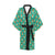 Lion Pattern Print Design 02 Women's Short Kimono