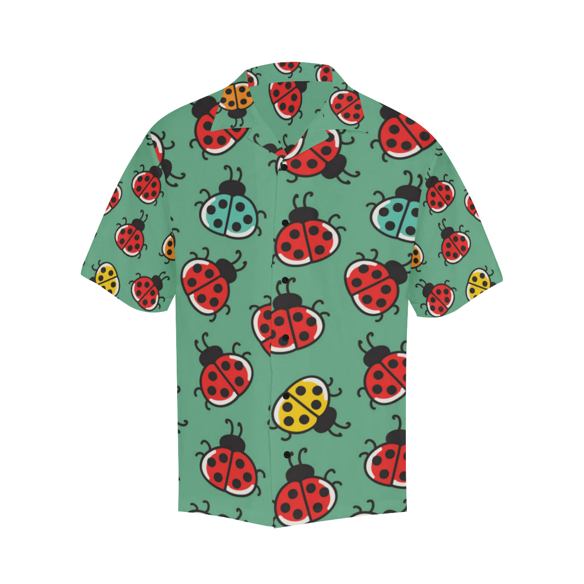 Ladybug Pattern Print Design 02 Men's Hawaiian Shirt