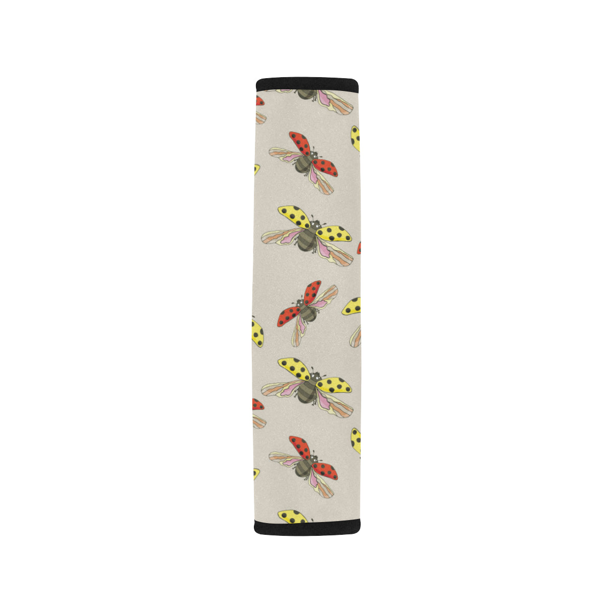 Ladybug Pattern Print Design 04 Car Seat Belt Cover