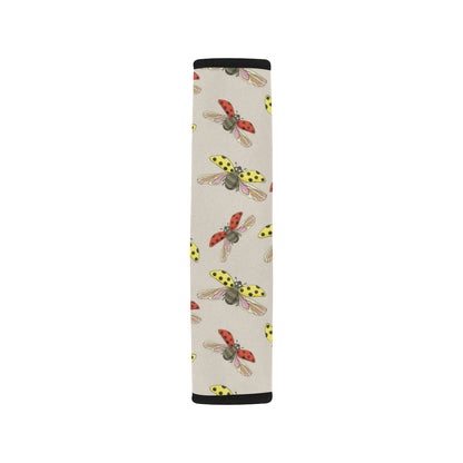 Ladybug Pattern Print Design 04 Car Seat Belt Cover