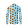 Poop Emoji Pattern Print Design A03 Men's Long Sleeve Shirt