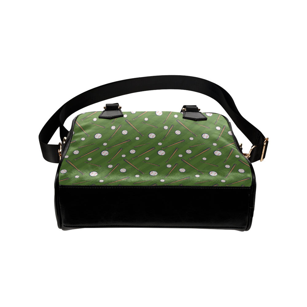 Baseball Pattern Print Design 02 Shoulder Handbag