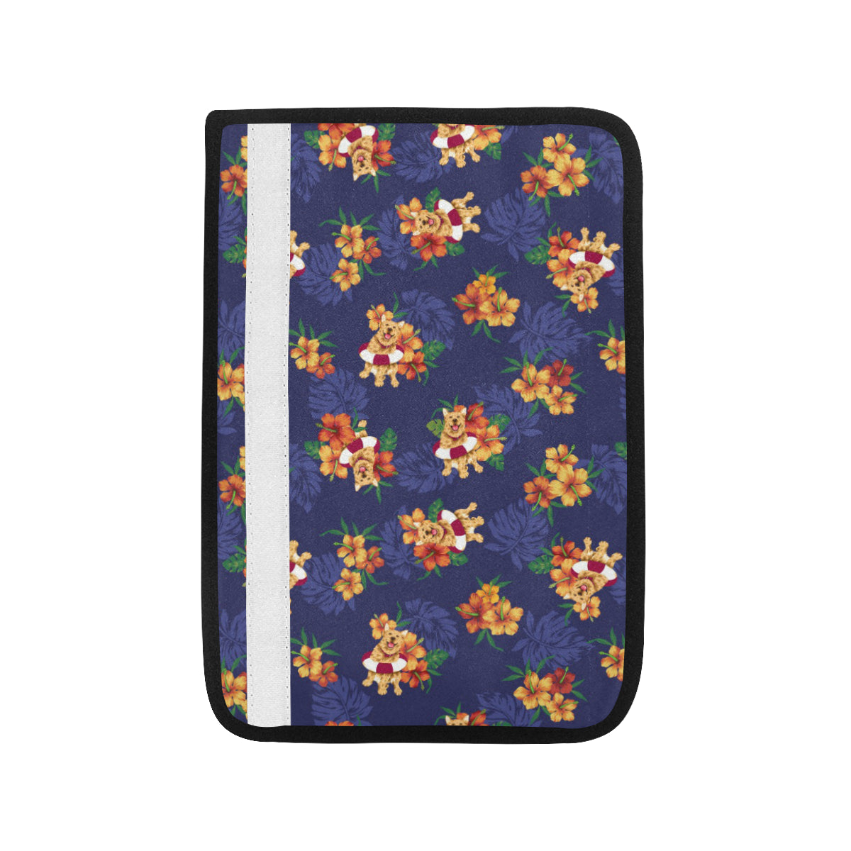 Hawaiian Themed Pattern Print Design H02 Car Seat Belt Cover