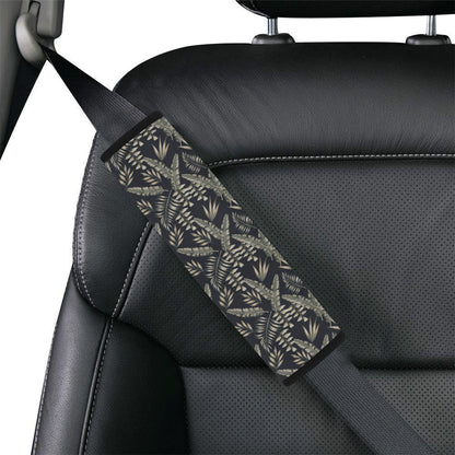 Banana Leaf Pattern Print Design 07 Car Seat Belt Cover