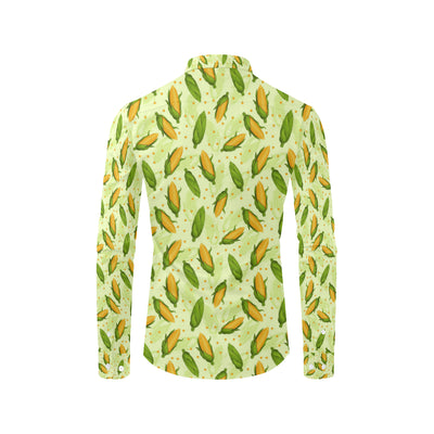 Agricultural Fresh Corn cob Print Pattern Men's Long Sleeve Shirt