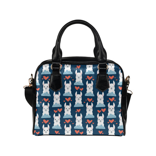 Alpaca Love Pattern Print Design 05 Shoulder Handbag