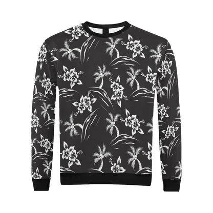 Palm Tree Pattern Print Design PT02 Men Long Sleeve Sweatshirt