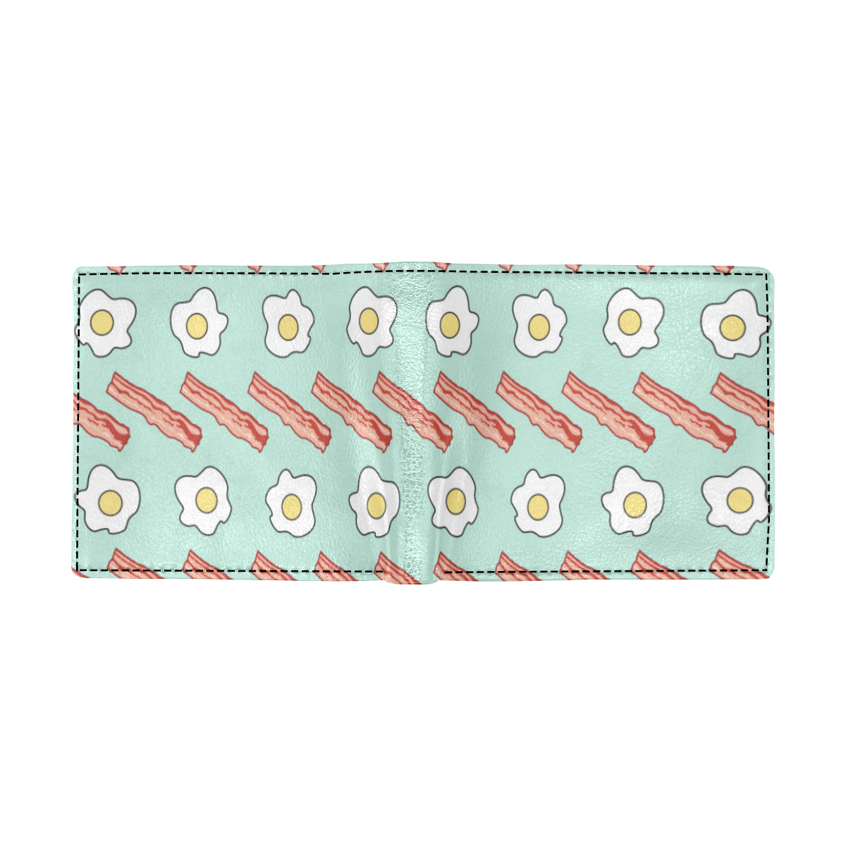 Bacon Sausage Pattern Print Design 01 Men's ID Card Wallet