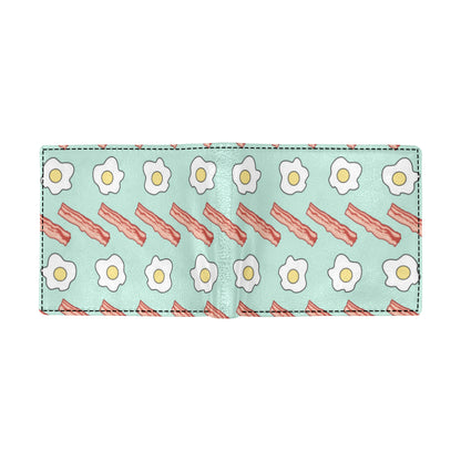Bacon Sausage Pattern Print Design 01 Men's ID Card Wallet