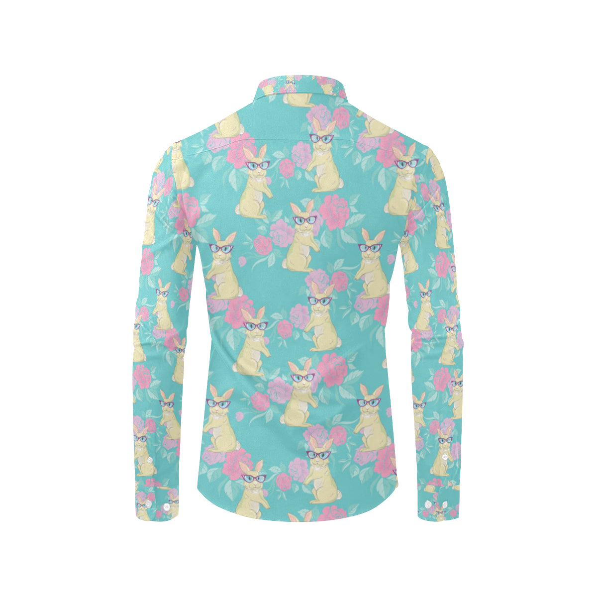 Rabbit Pattern Print Design RB05 Men's Long Sleeve Shirt