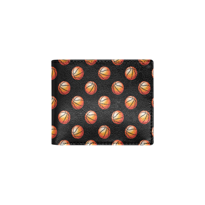 Basketball Pattern Print Design 01 Men's ID Card Wallet
