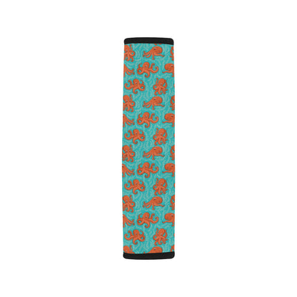 Octopus Cartoon Design Print Themed Car Seat Belt Cover