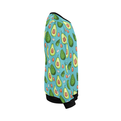 Avocado Pattern Print Design AC05 Men Long Sleeve Sweatshirt