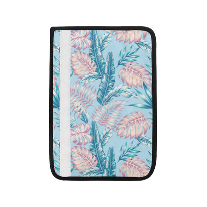 Tropical Flower Pattern Print Design TF01 Car Seat Belt Cover