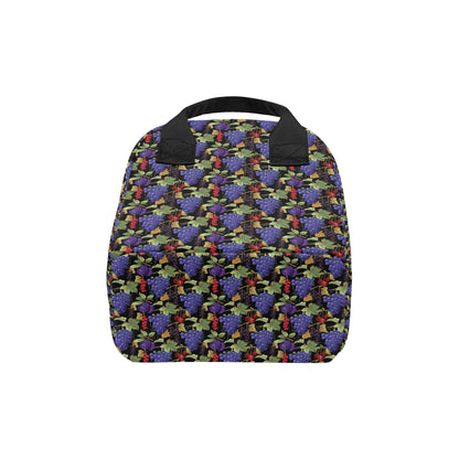 Grape Pattern Print Design GP05 Insulated Lunch Bag
