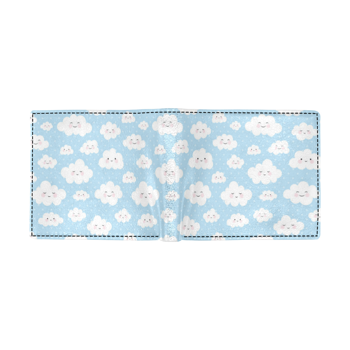 Cloud  Pattern Print Design 02 Men's ID Card Wallet