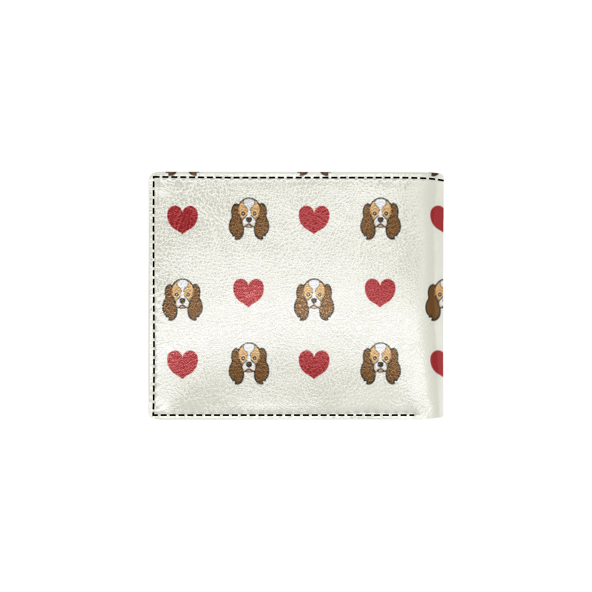 Cavalier King Charles Spaniels Pattern Print Desig Men's ID Card Wallet