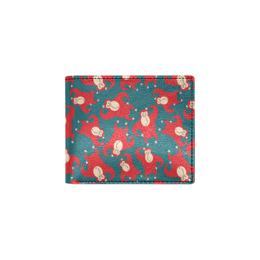 Chimpanzee Pattern Print Design 04 Men's ID Card Wallet