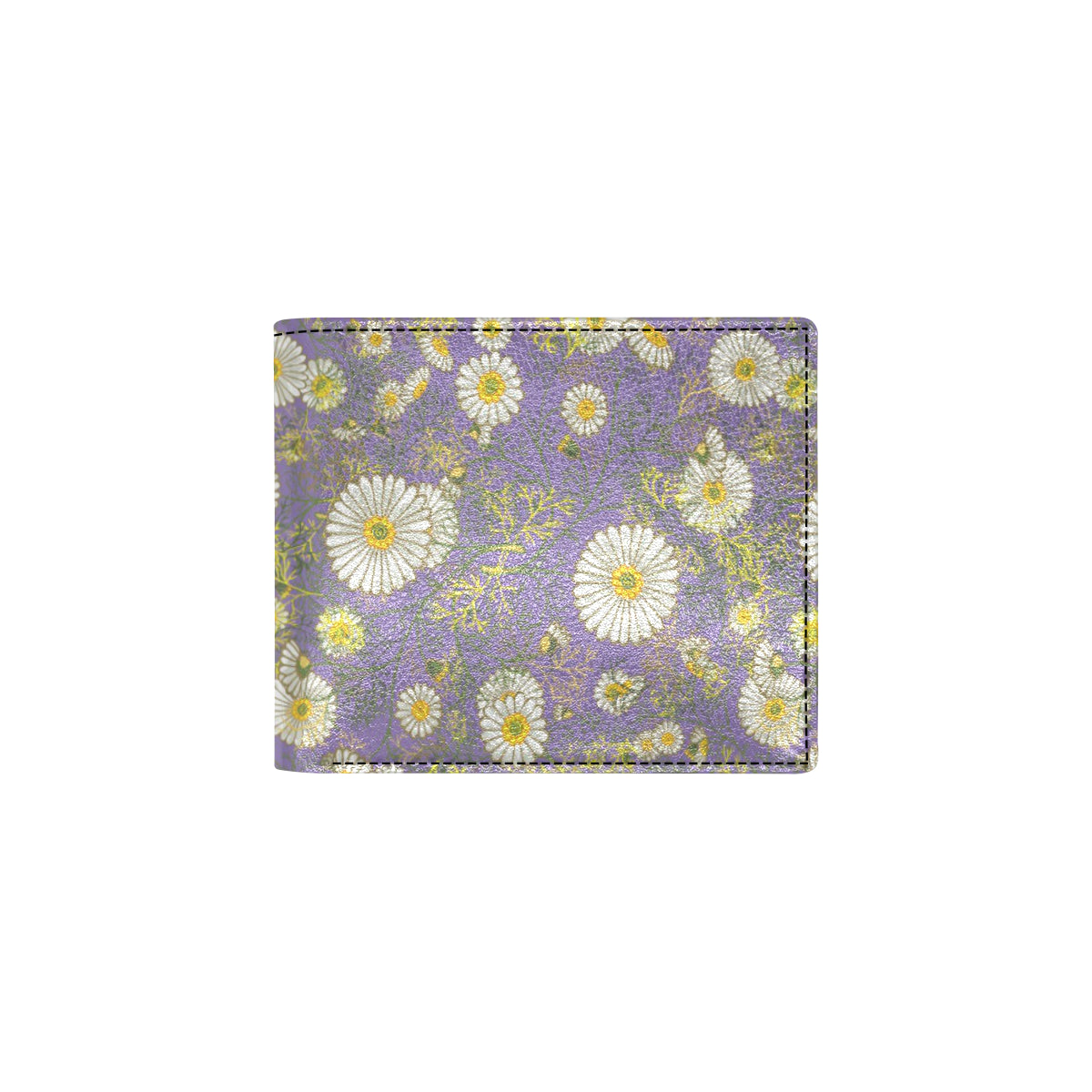 Daisy Pattern Print Design DS011 Men's ID Card Wallet
