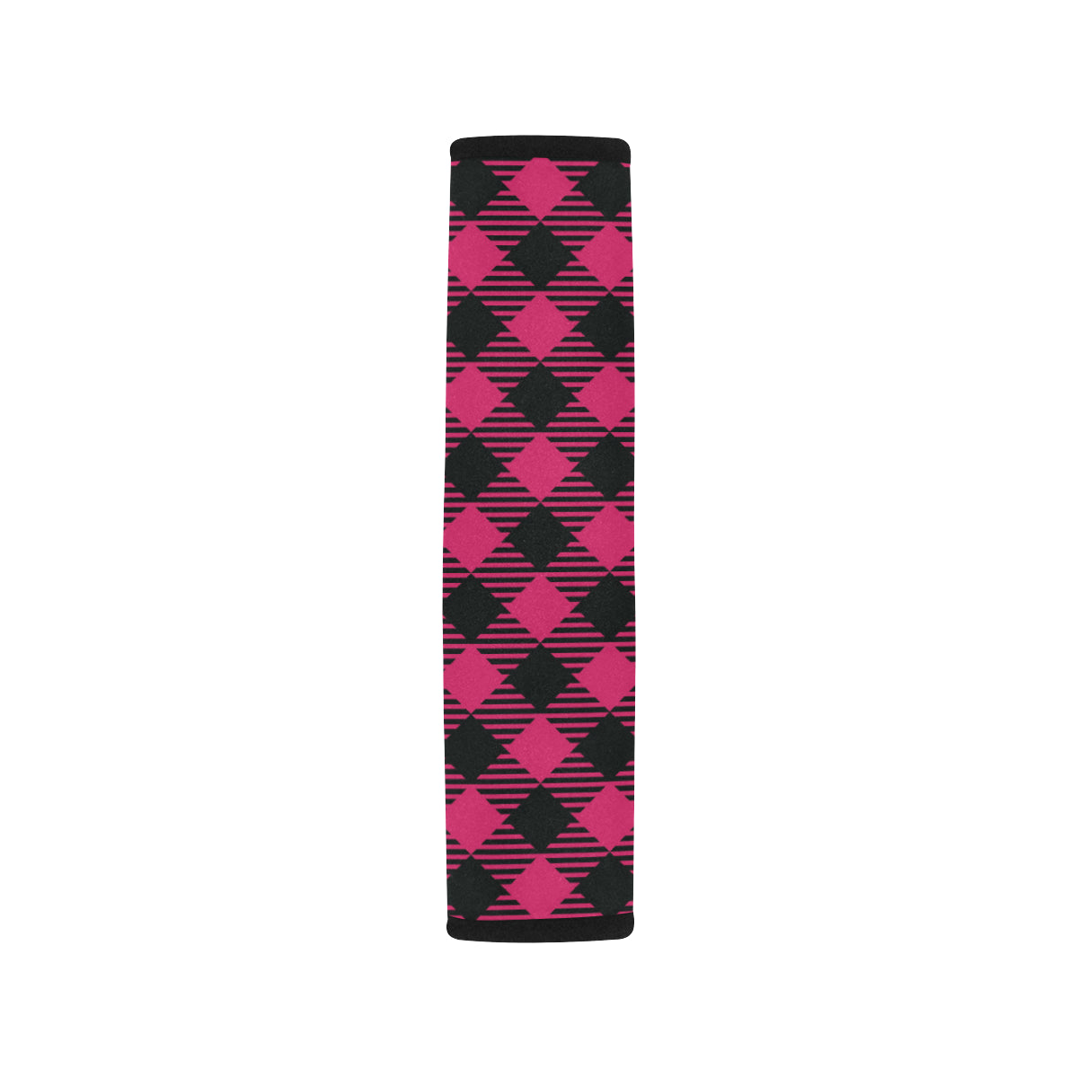 Buffalo check Pink Pattern Print Design 01 Car Seat Belt Cover