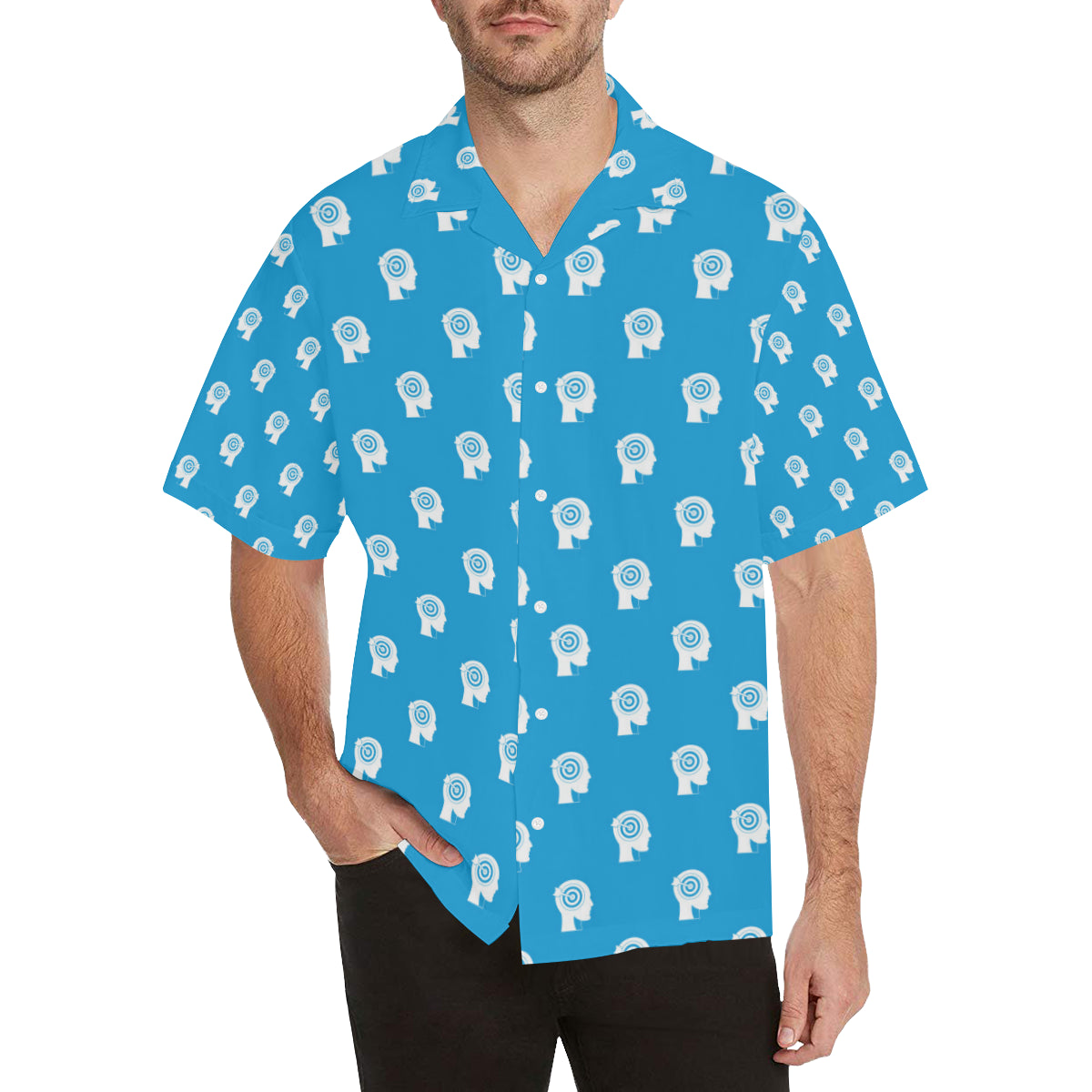 Psychology Pattern Print Design A03 Men's Hawaiian Shirt