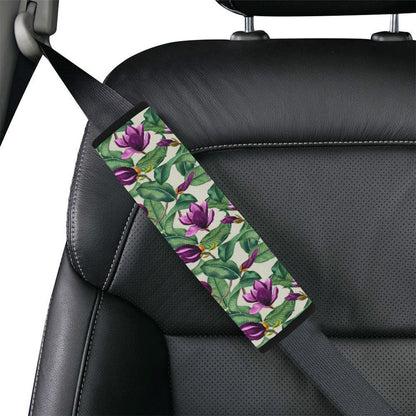Magnolia Pattern Print Design MAG07 Car Seat Belt Cover