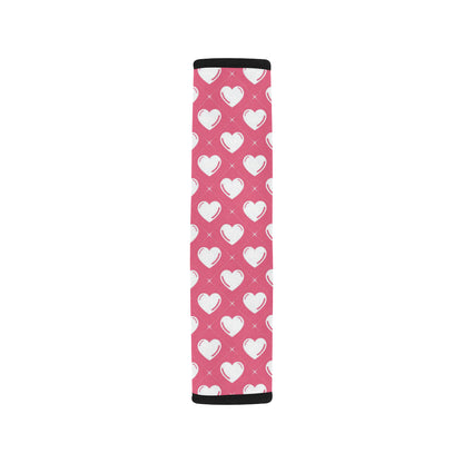 Heart Pattern Print Design HE07 Car Seat Belt Cover