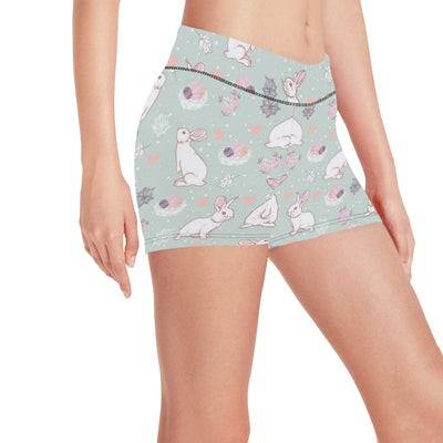 Rabbit Pattern Print Design RB011 Yoga Shorts