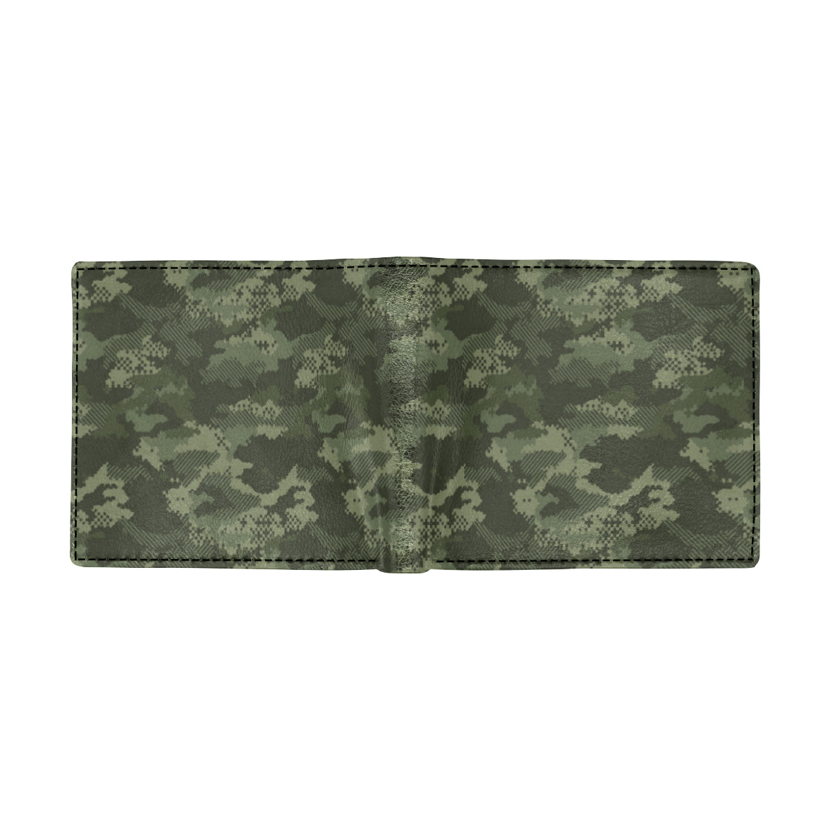 Army Camouflage Pattern Print Design 02 Men's ID Card Wallet