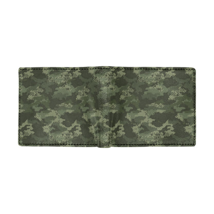 Army Camouflage Pattern Print Design 02 Men's ID Card Wallet